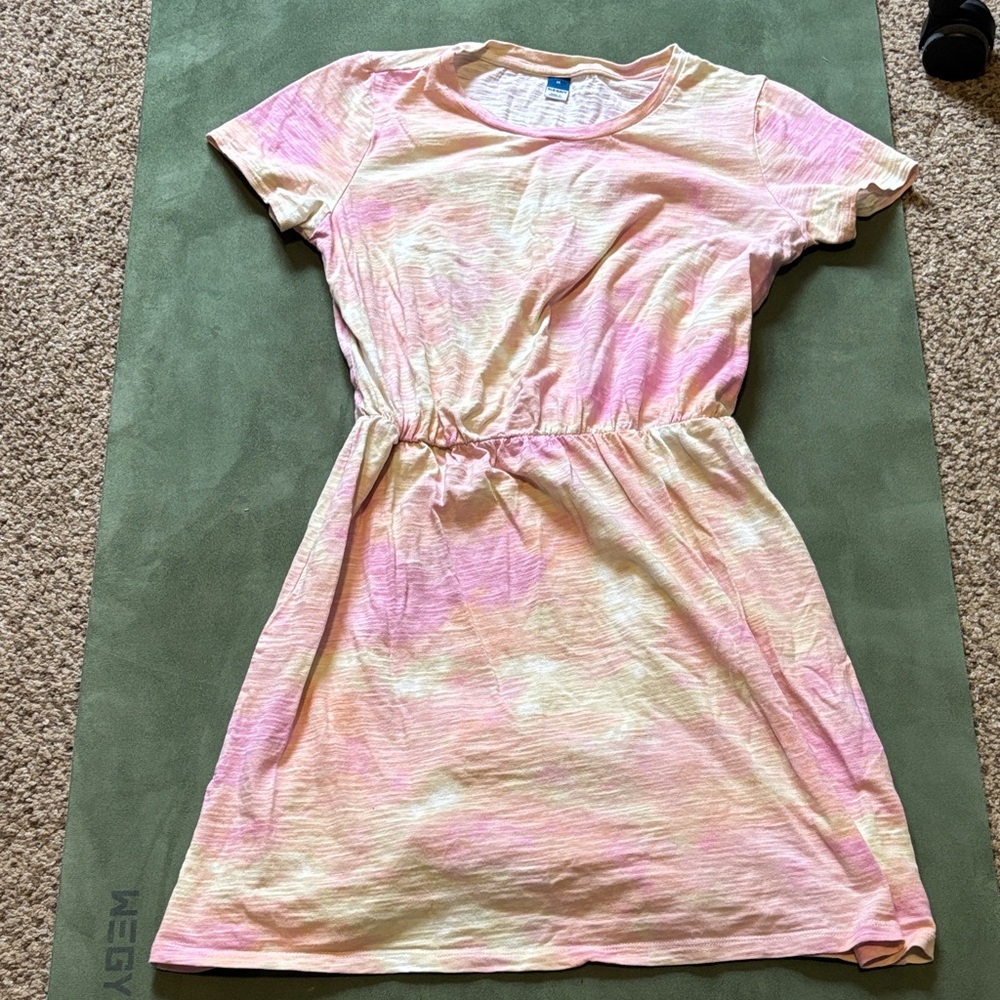 Old Navy Casual Dress - Pink, Orange, and Yellow